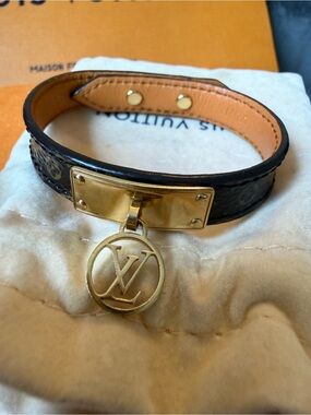 🔥Louis Vuitton Monogram Logomania Bracelet 17 Mede In Spain Full Inclusion🔥